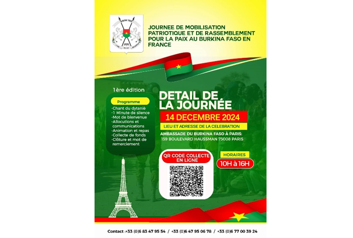 Commémoration des 64 ans de l’indépendance du Burkina Faso